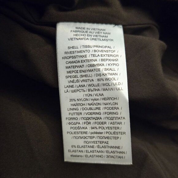 Ralph Lauren Double-Breasted Herringbone Coat 14 Tan Multi Wool Academia NWT - Picture 11 of 13